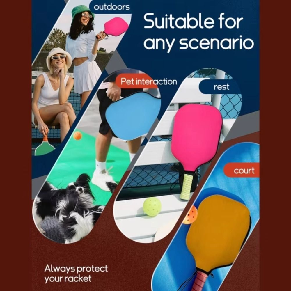 Racket Cover Bag - Zachte neopreen pickleball racket hoes waterdichte