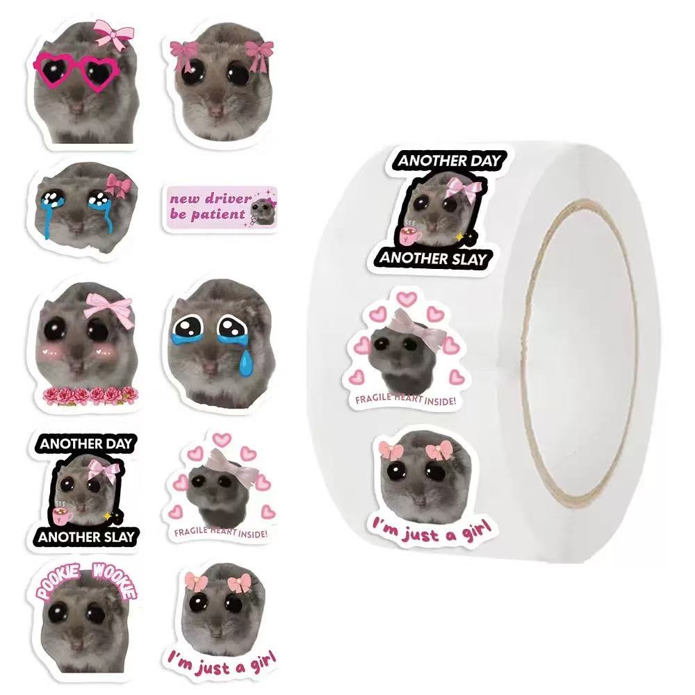 Badminton Meme - 100-500 Stuks Ins Sad Hamster Cartoon