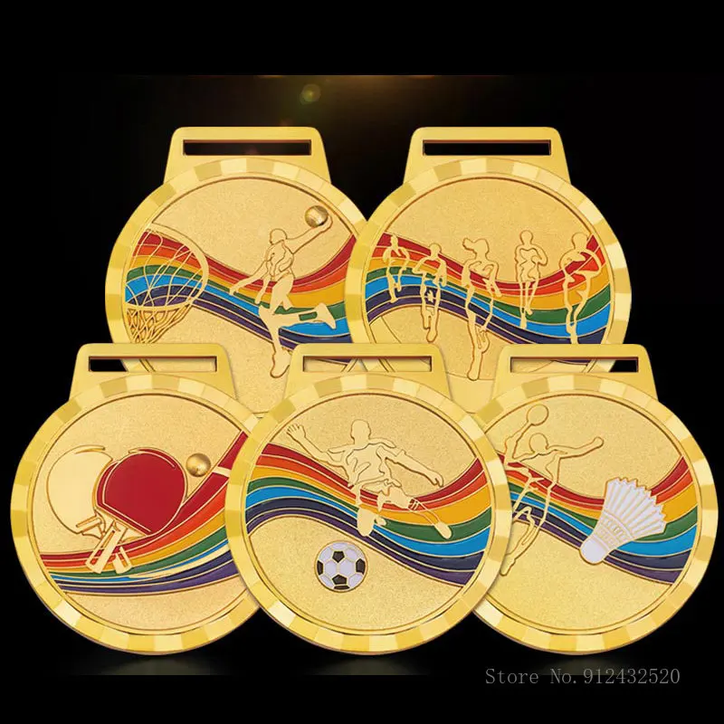 Badminton Europe - Op maat gemaakte nekmedaille sport basketbal