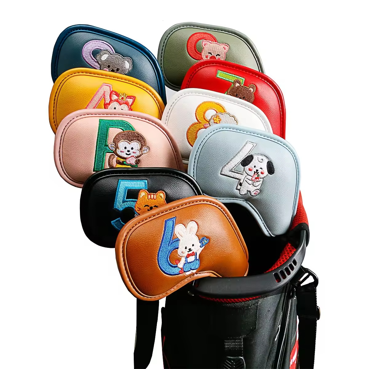 Badminton Club - 9 stuks schattige cartoon dieren golf