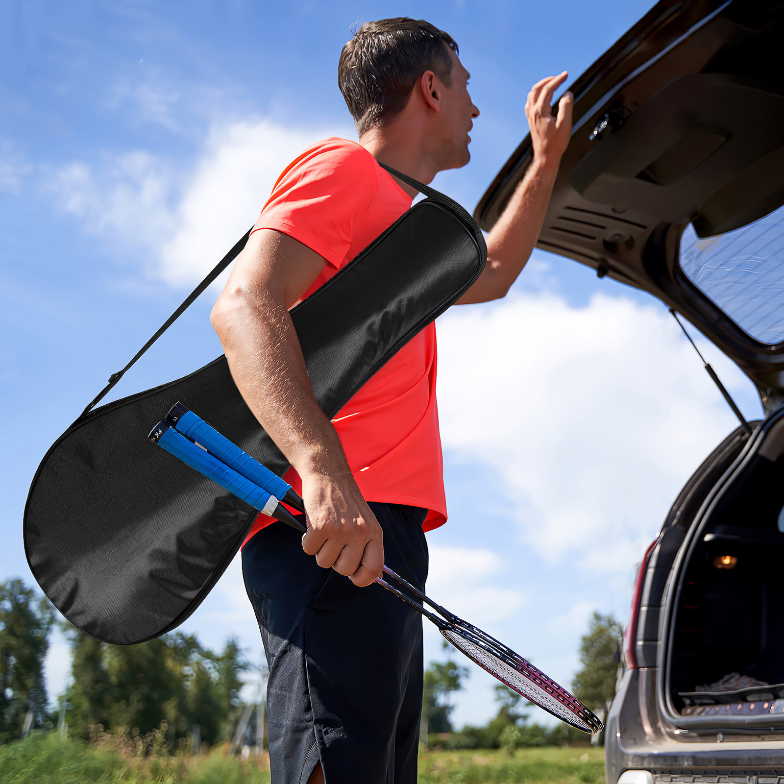 Outdoor badmintontas Sportrack - Racket Cover Bag recensie en prijs
