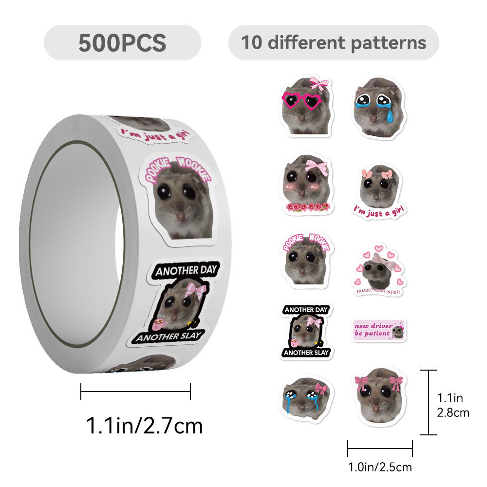 100-500 Stuks Ins Sad Hamster  - Badminton Meme recensie en prijs