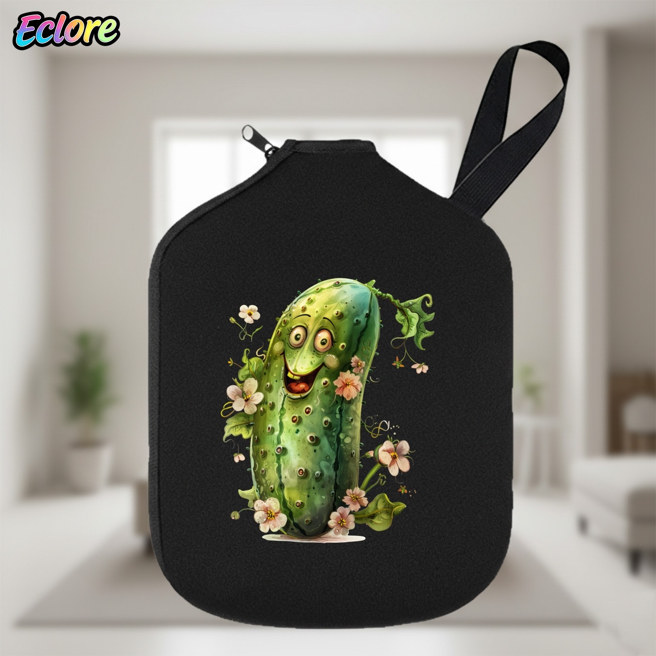 Cartoon Smile Pickleball Paddl - Racket Cover Bag recensie en prijs