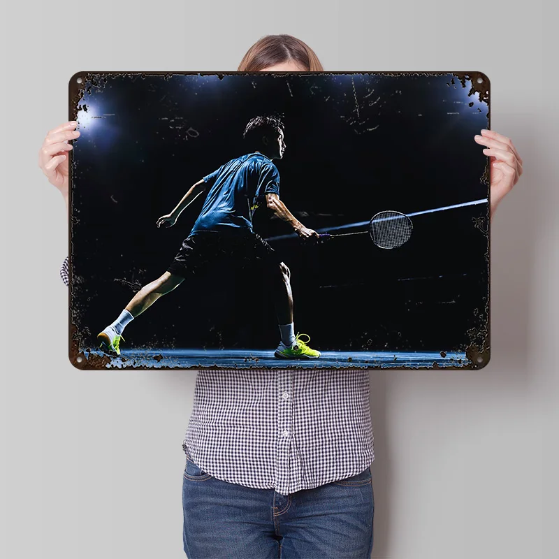 Badmintonspeler in actie 3D te - Badminton Europe recensie en prijs