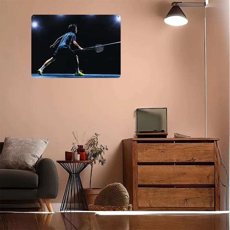 Badmintonspeler in actie 3D te - Badminton Europe recensie en prijs